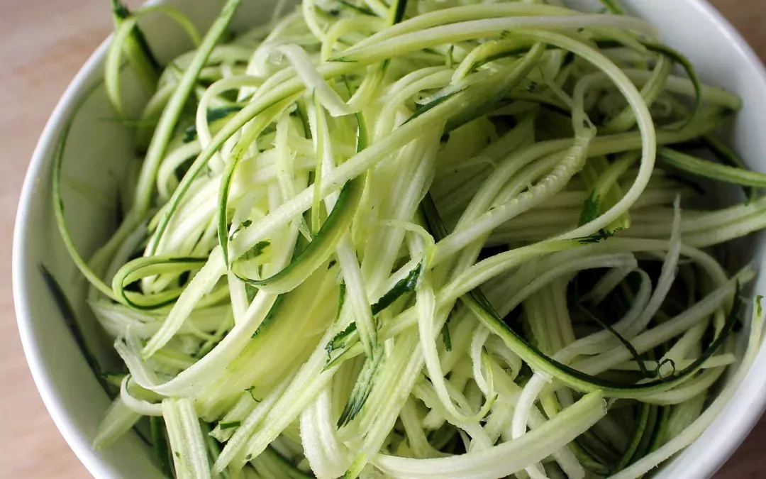 Zucchini "Pasta" with Shrimp