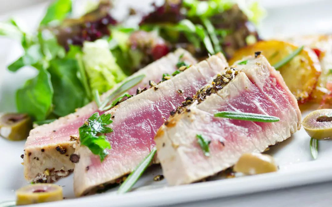 Pistachio-Rosemary Crusted Tuna