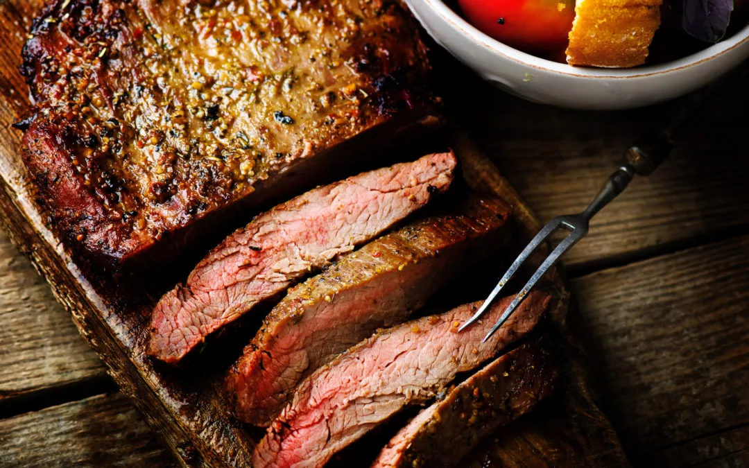 Steak and Peach Salad